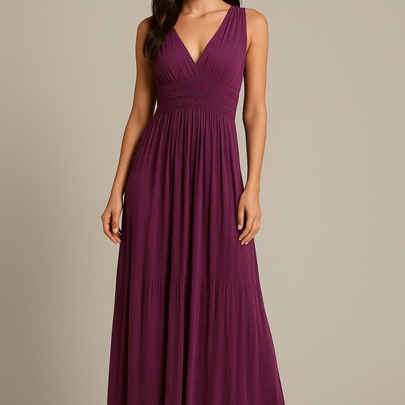 Grecian goddess maxi dress. - Picture 1 of 5